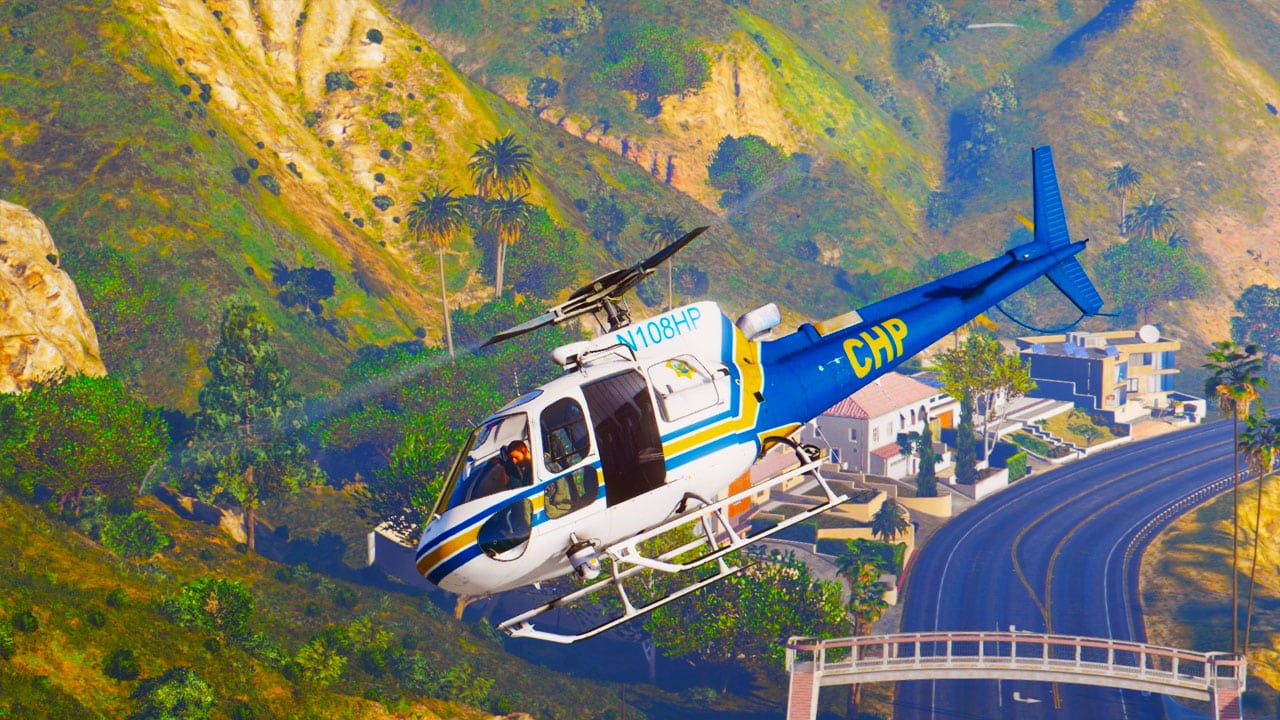 GTA 5 AS-350 Ecureuil (LAPD & CHP) [Add-On / Auto-Installer OIV]