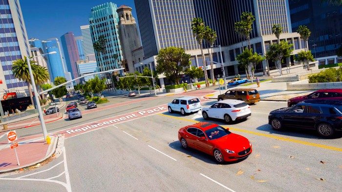 220+ biggest replacement GTA 5 car pack that appears in traffic. Included modern, luxury, sports, super GTA 5 cars, you should try it.